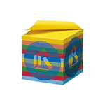 Cubo per appunti - arcobaleno - 9x9x9 cm