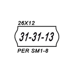 Etichette permanenti 26 x 12 mm - 1000 etichette