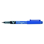 Penna con punta in fibra V Signpen - blu - Tratto medio