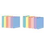 Scatola progetti con elastico Happy Color Pastello - Dorso 3 cm - 34x24 cm - colori assortiti