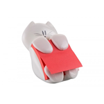 Dispenser Gatto Emotional Post-it® Z-Notes - 76x76 mm - bianco - rosso rubino - CAT