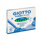 Pennarelli Turbo Giotto - Turbo Maxi punta larga 1-3mm - verde chiaro - conf. da 12 pezzi