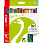 GreenColors matite colorate astuccio 24 pz.