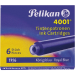 Cartucce per stilografica 4001 TP/6 - blu royal cancellabile - 6 pz.