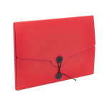 Cartellina 3 lembi con laccio Living - cartoncino 21x29,7 cm - rosso
