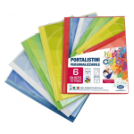 Portalistini personalizzabile Happy Color - polipropilene - 40 buste - colori assortiti