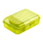 Contenitore con coperchio integrato + divisore - Fun Box 0,90L - verde lime
