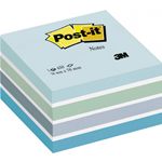 Cubo Post-it® Pastello - 76x76 mm - pastello blu