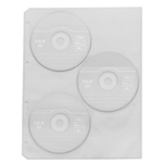 Busta per 6 CD/DVD - Polipropilene - 29,7x21 cm - foratura universale - 10 buste