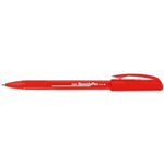 Penna a sfera con cappuccio Speedy - rosso - Tratto medio