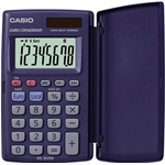 CASIO HS-8VER calcolatrice tascabile - Display a 8 cifre ed euroconvertitore  Grazie al suo coperchio protettivo è protetta dai graffi e dalla polvere.