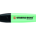 Evidenziatore STABILO BOSS limited edition - hint of verde menta - tratto 2,5 mm - Punta a scalpello