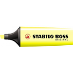 Evidenziatore STABILO BOSS Original - giallo - Tratto 2-5 mm - Punta a scalpello