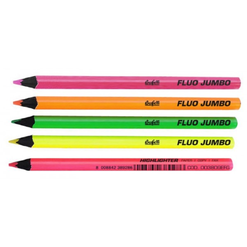 003809EMG - Evidenziatore a matita Fluo Jumbo - colore giallo - Buffetti  (Cancelleria-Evidenziatori e marcatori - Evidenziatori)