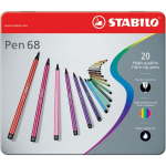 Pennarelli Stabilo Pen 68 in Scatola metallo - assortiti - 1 mm - da 7 anni - 6820
