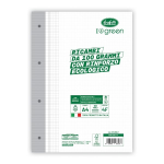 Ricambi rinforzati I love green - 100 g - banda ecologica - Rigatura 4F - Quadretto elementari e medie